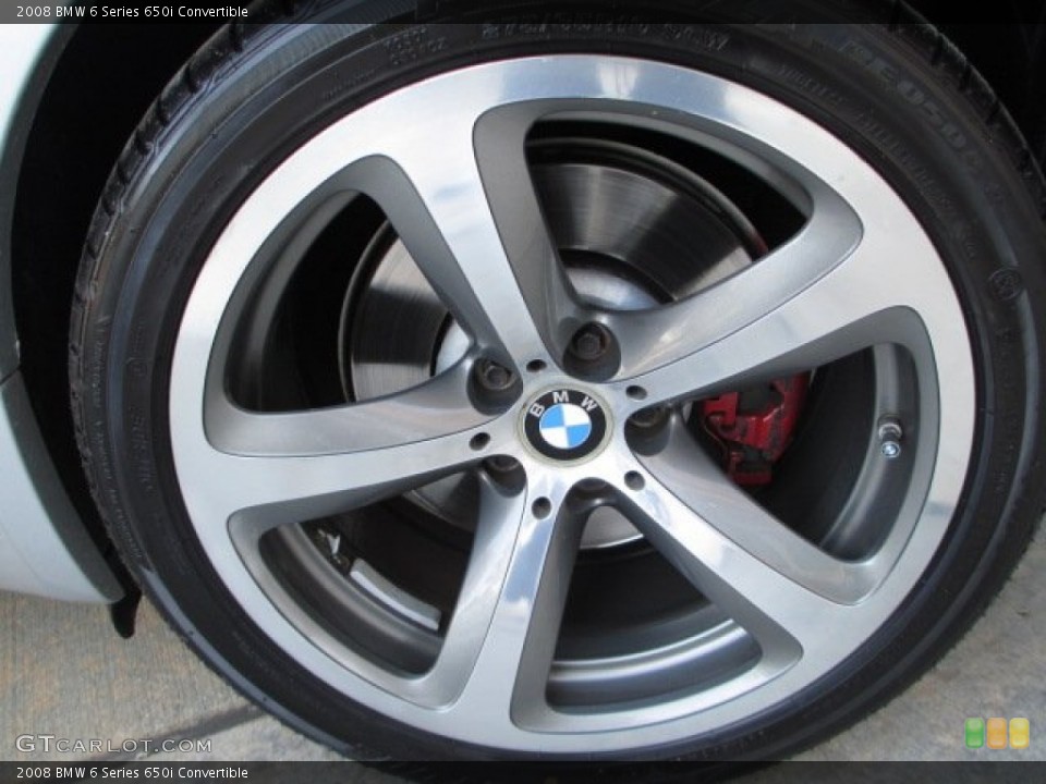 2008 BMW 6 Series 650i Convertible Wheel and Tire Photo #75983095