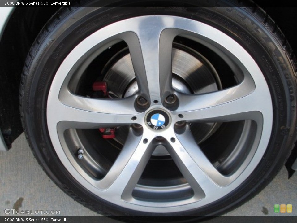 2008 BMW 6 Series 650i Convertible Wheel and Tire Photo #75983110