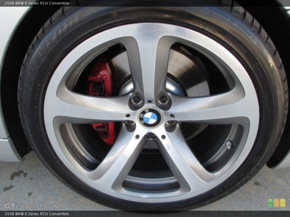 2008 BMW 6 Series 650i Convertible Wheel and Tire Photo #75983125