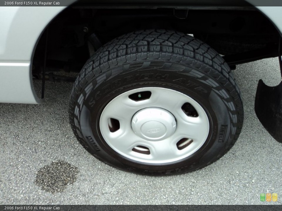 2006 Ford F150 XL Regular Cab Wheel and Tire Photo #75989830