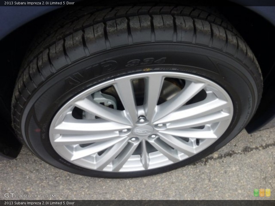 2013 Subaru Impreza 2.0i Limited 5 Door Wheel and Tire Photo #75990615