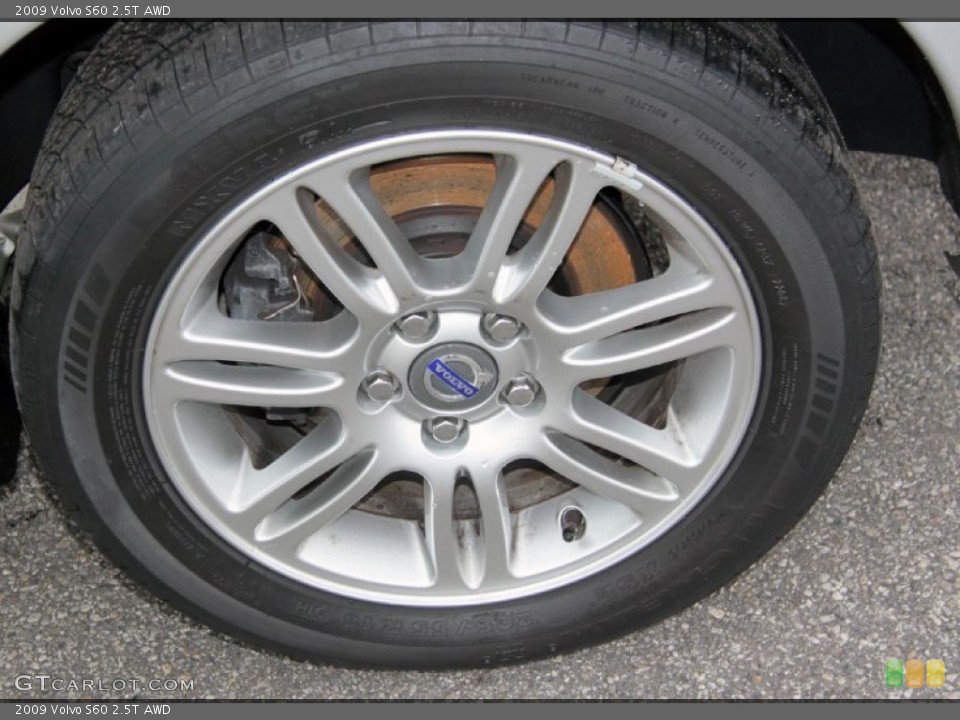 2009 Volvo S60 2.5T AWD Wheel and Tire Photo #76004113
