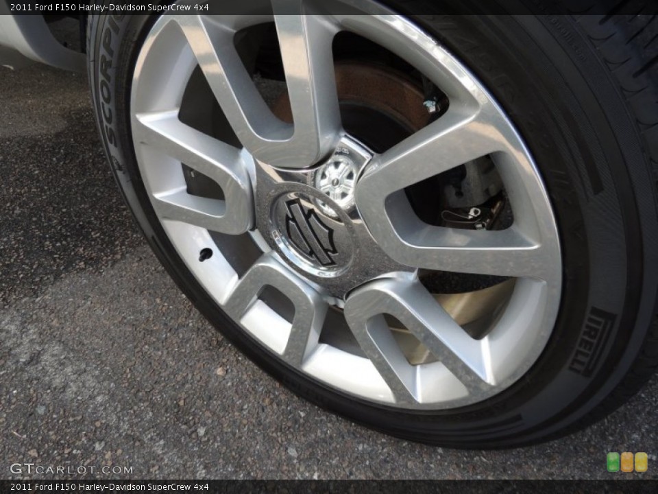 2011 Ford F150 Harley-Davidson SuperCrew 4x4 Wheel and Tire Photo #76007185
