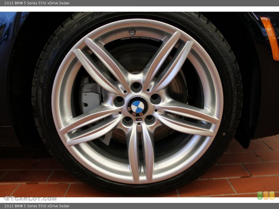 2013 BMW 5 Series 550i xDrive Sedan Wheel and Tire Photo #76009729