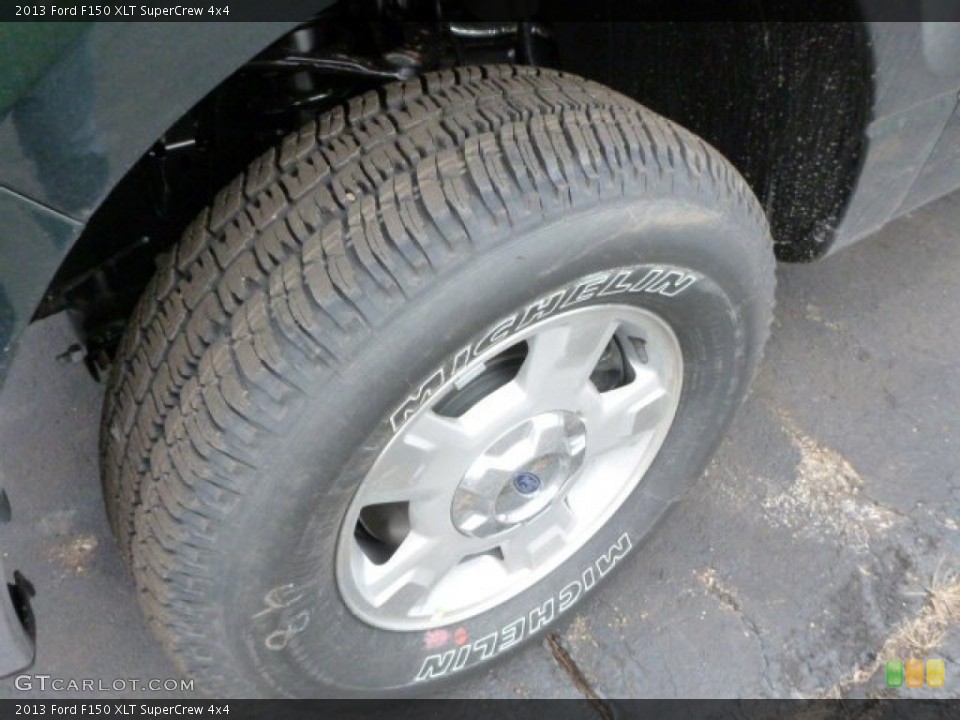 2013 Ford F150 XLT SuperCrew 4x4 Wheel and Tire Photo #76010974