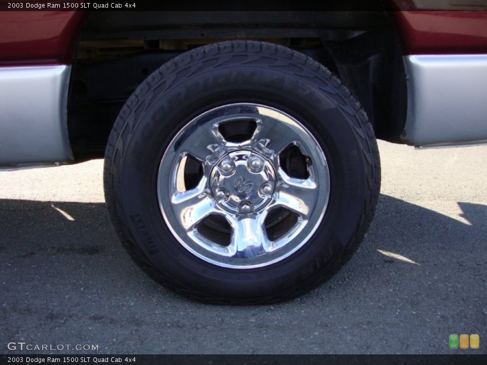 2003 Dodge Ram 1500 SLT Quad Cab 4x4 Wheel and Tire Photo #76014319