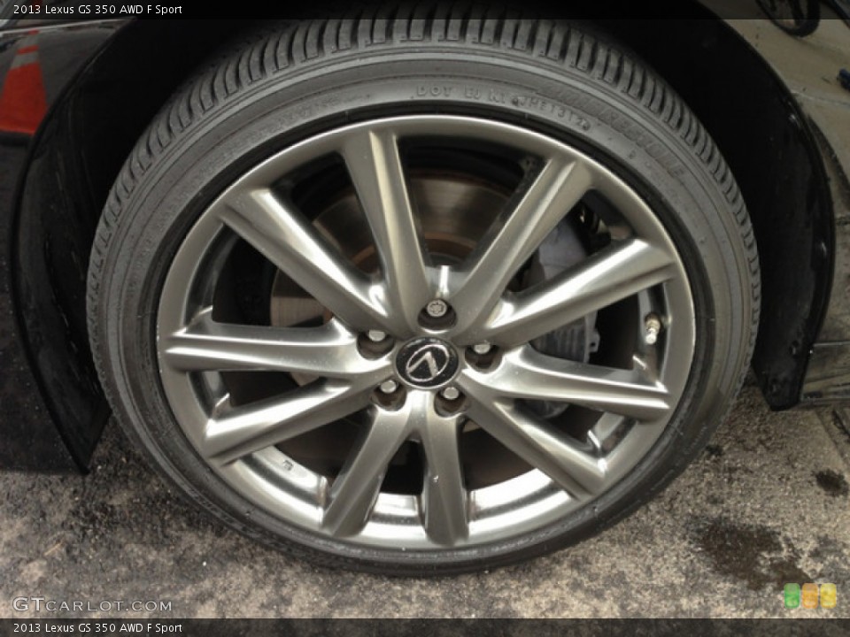 2013 Lexus GS 350 AWD F Sport Wheel and Tire Photo #76021986