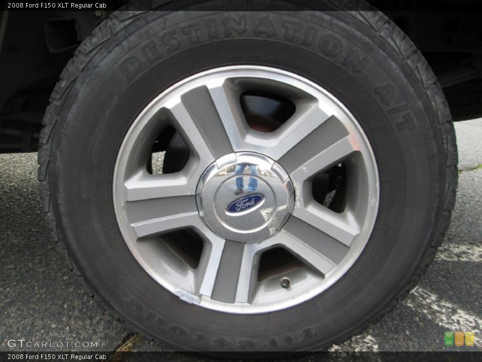 2008 Ford F150 XLT Regular Cab Wheel and Tire Photo #76026786