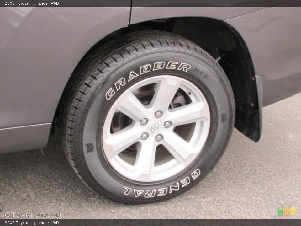 2008 Toyota Highlander 4WD Wheel and Tire Photo #76040809