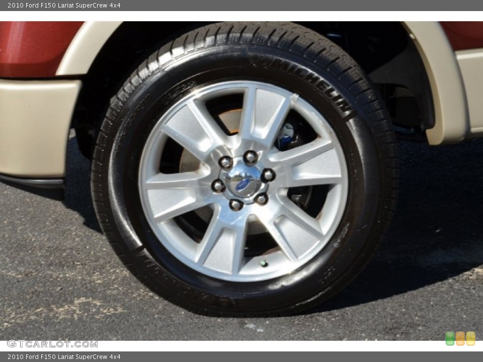 2010 Ford F150 Lariat SuperCrew 4x4 Wheel and Tire Photo #76059789