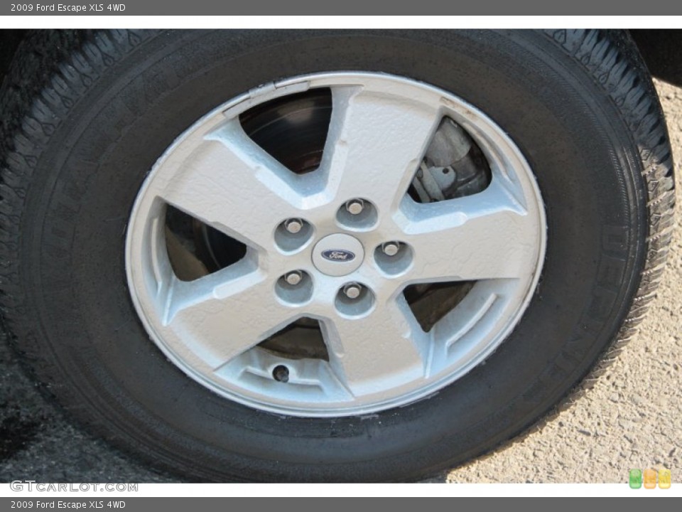 2009 Ford Escape XLS 4WD Wheel and Tire Photo #76075036