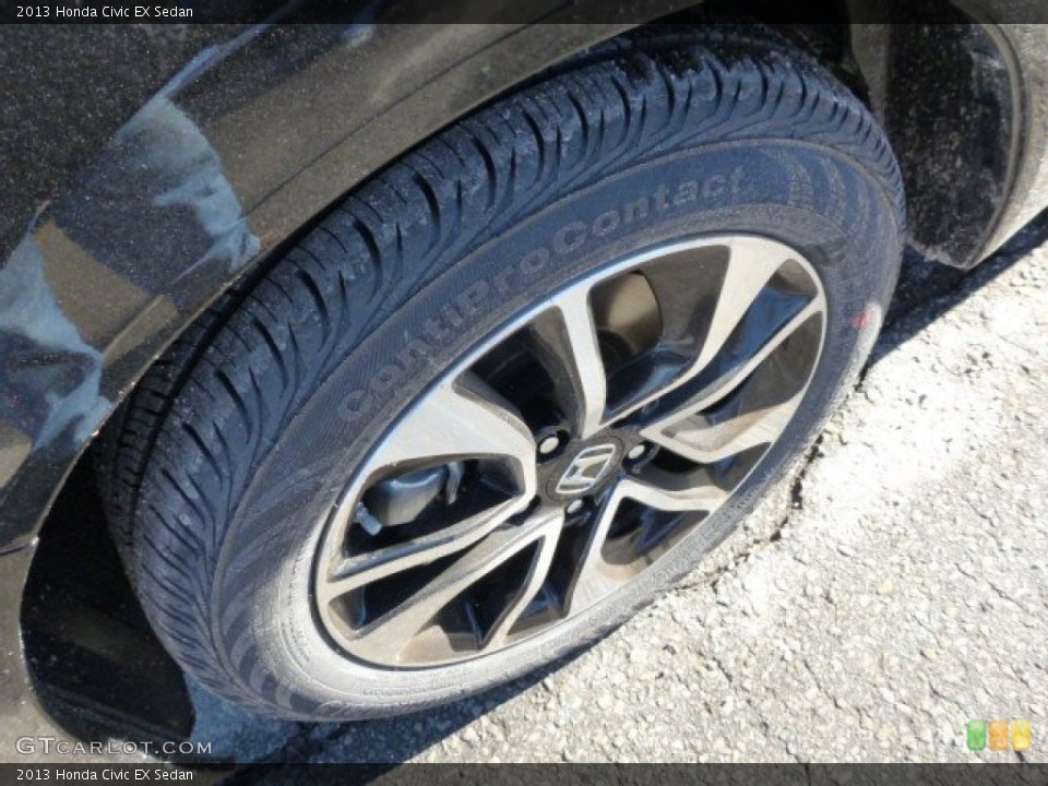 2013 Honda Civic EX Sedan Wheel and Tire Photo #76080924