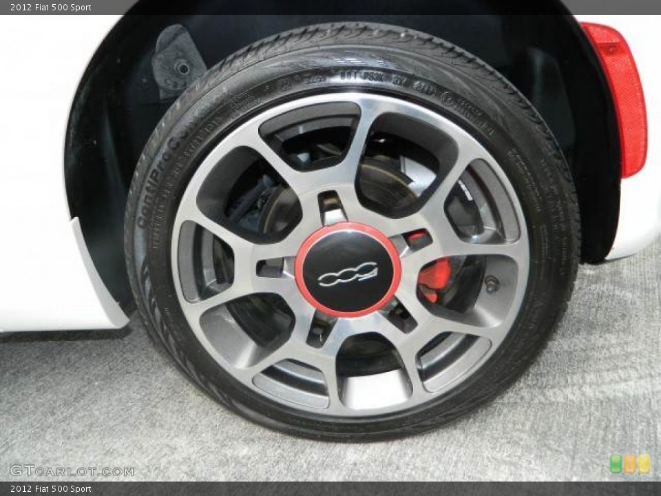 2012 Fiat 500 Sport Wheel and Tire Photo #76084729