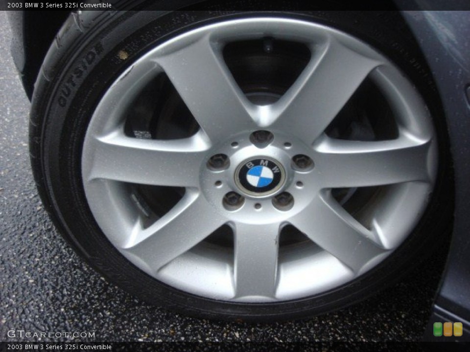 2003 BMW 3 Series 325i Convertible Wheel and Tire Photo #76098137