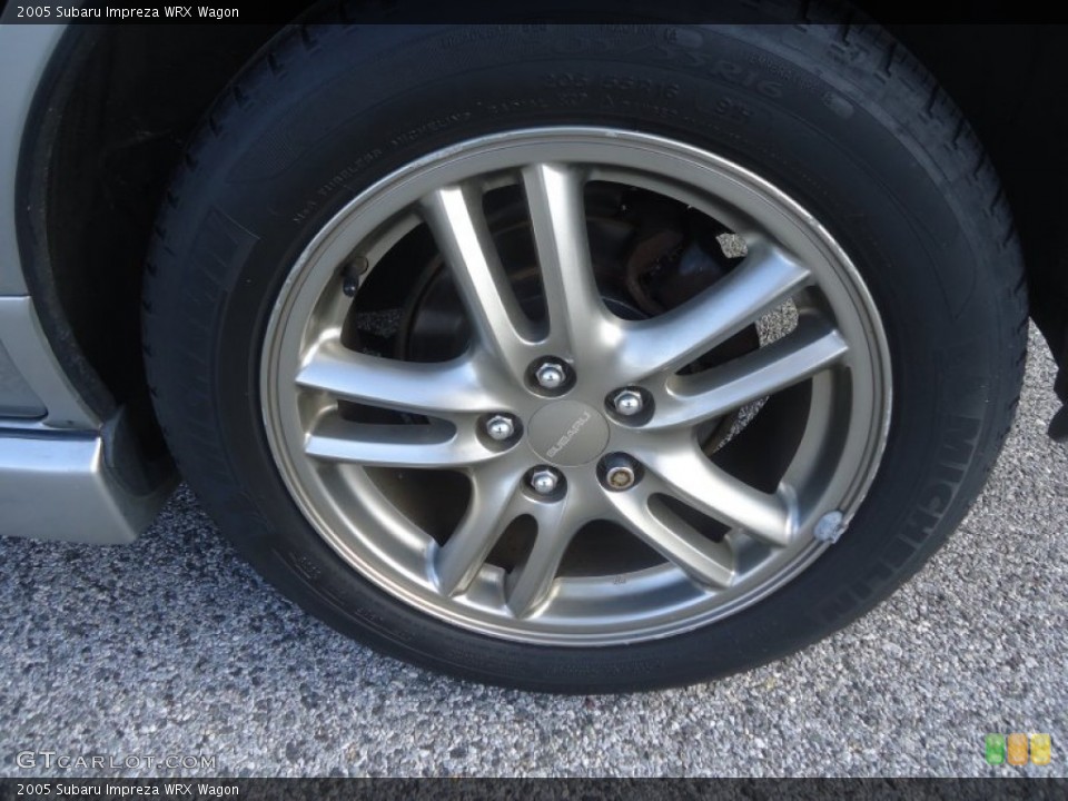 2005 Subaru Impreza WRX Wagon Wheel and Tire Photo #76119743