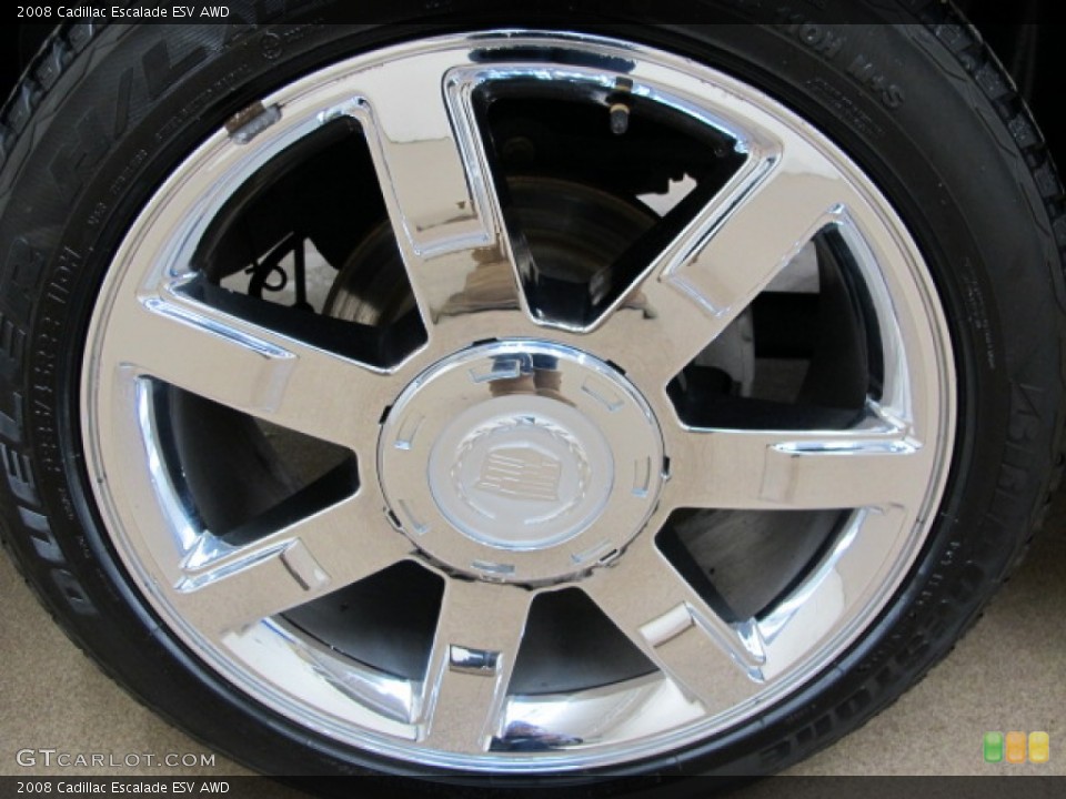 2008 Cadillac Escalade ESV AWD Wheel and Tire Photo #76145931