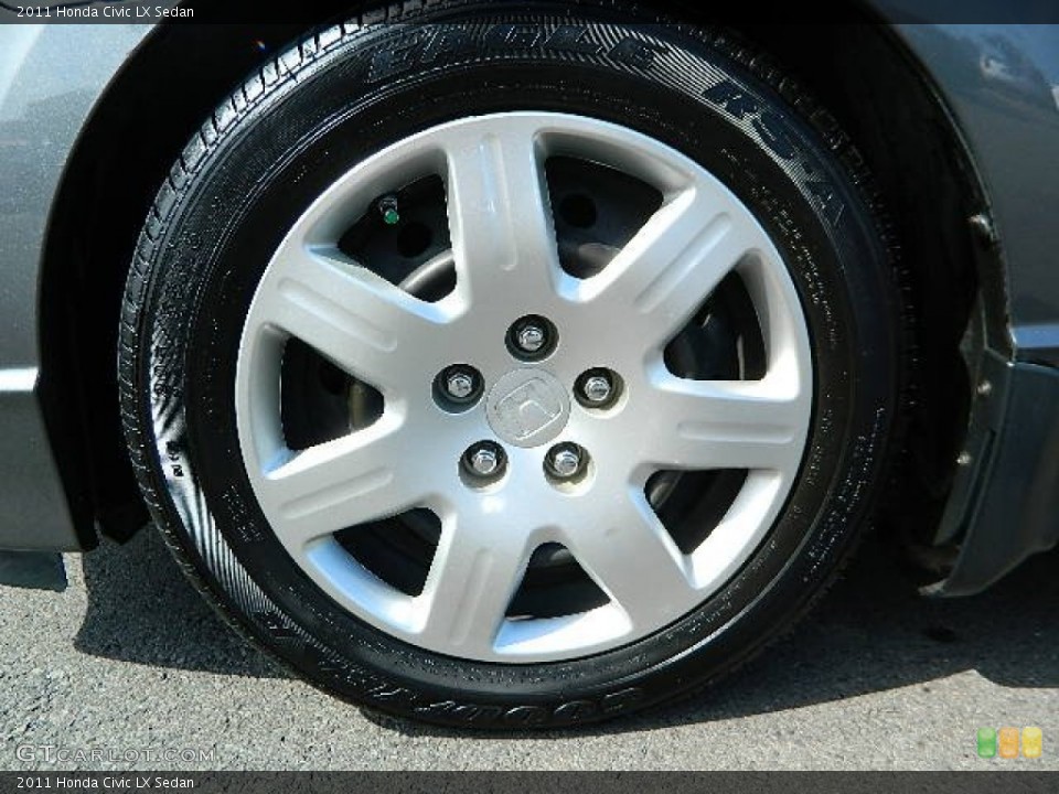 2011 Honda Civic LX Sedan Wheel and Tire Photo #76150899