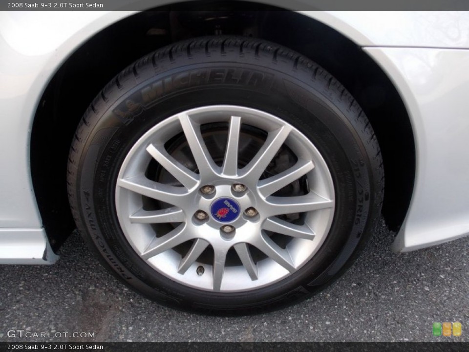 2008 Saab 9-3 2.0T Sport Sedan Wheel and Tire Photo #76153497