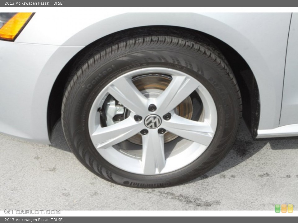 2013 Volkswagen Passat TDI SE Wheel and Tire Photo #76202948