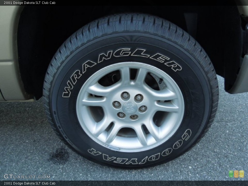 2001 Dodge Dakota SLT Club Cab Wheel and Tire Photo #76228805