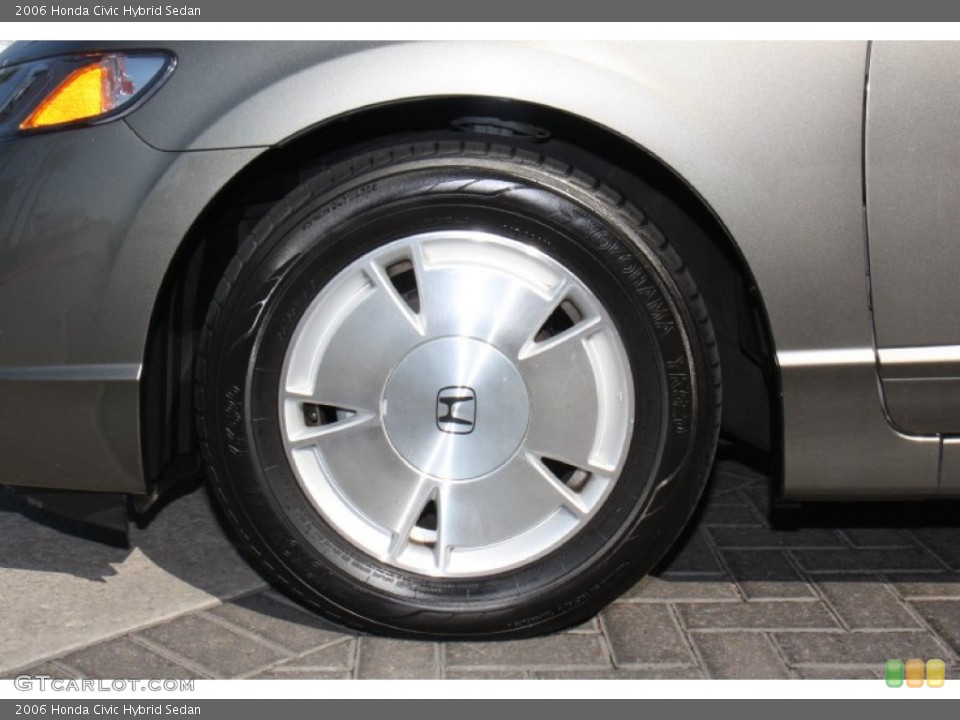 2006 Honda Civic Hybrid Sedan Wheel and Tire Photo #76234852