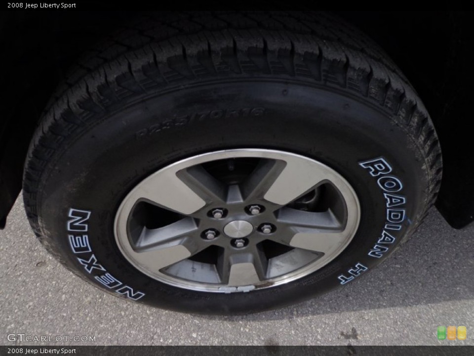 2008 Jeep Liberty Sport Wheel and Tire Photo #76240277