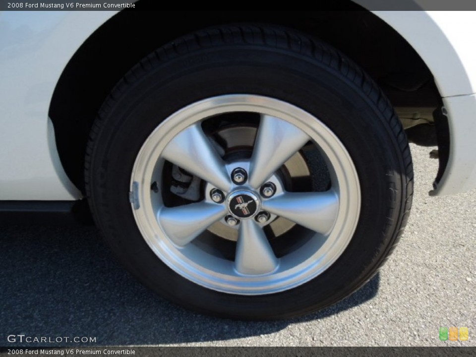 2008 Ford Mustang V6 Premium Convertible Wheel and Tire Photo #76243826