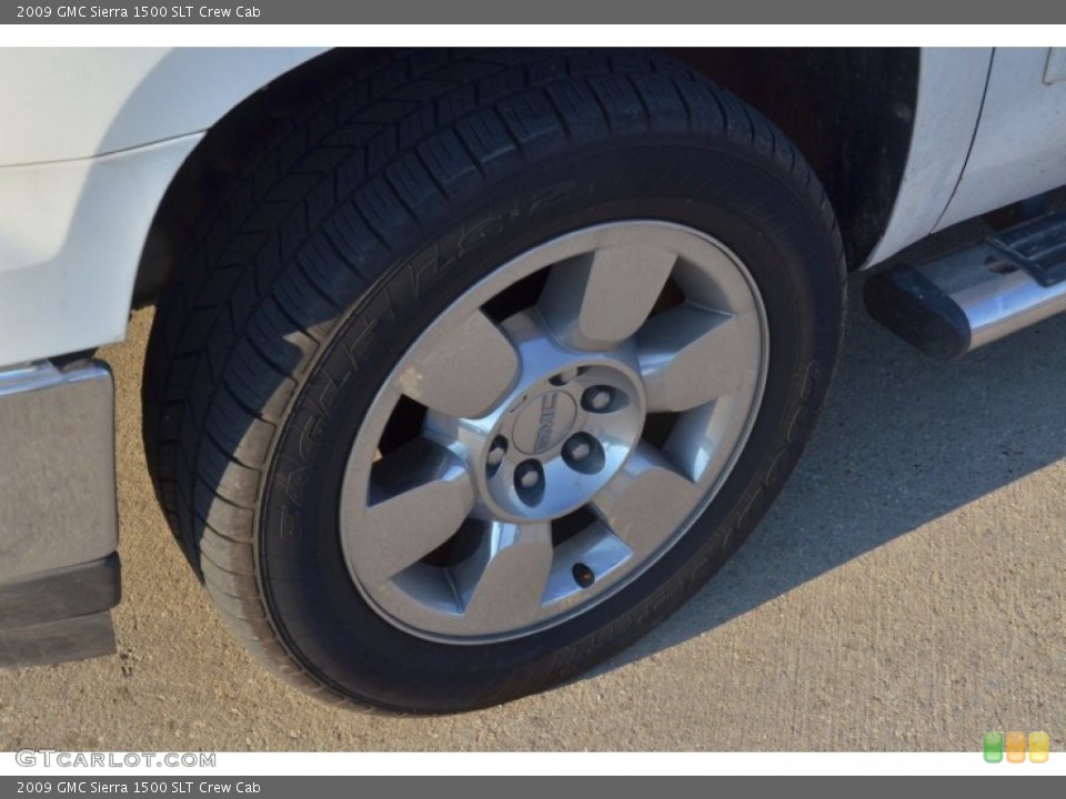 2009 GMC Sierra 1500 SLT Crew Cab Wheel and Tire Photo #76251060