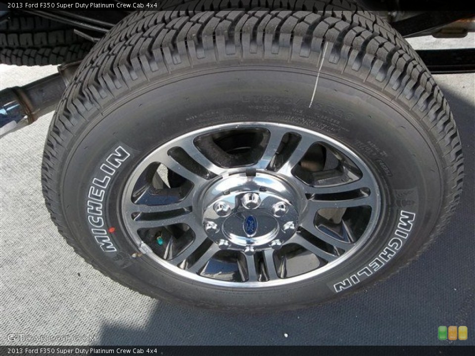 2013 Ford F350 Super Duty Platinum Crew Cab 4x4 Wheel and Tire Photo #76251951