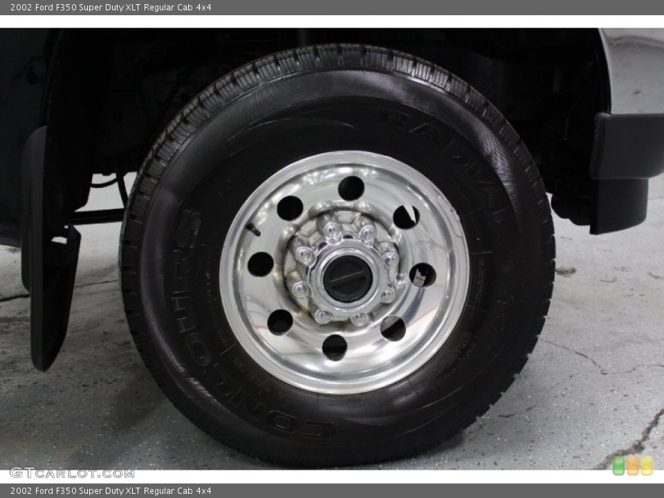2002 Ford F350 Super Duty XLT Regular Cab 4x4 Wheel and Tire Photo #76255958
