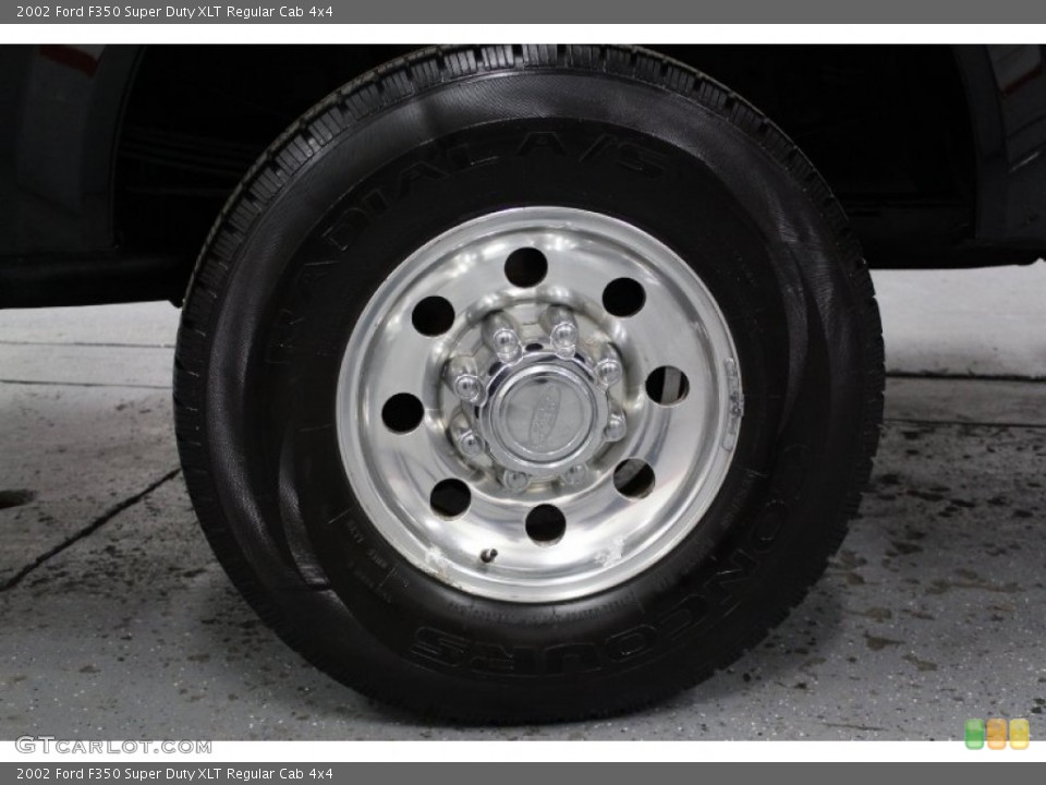 2002 Ford F350 Super Duty XLT Regular Cab 4x4 Wheel and Tire Photo #76255988