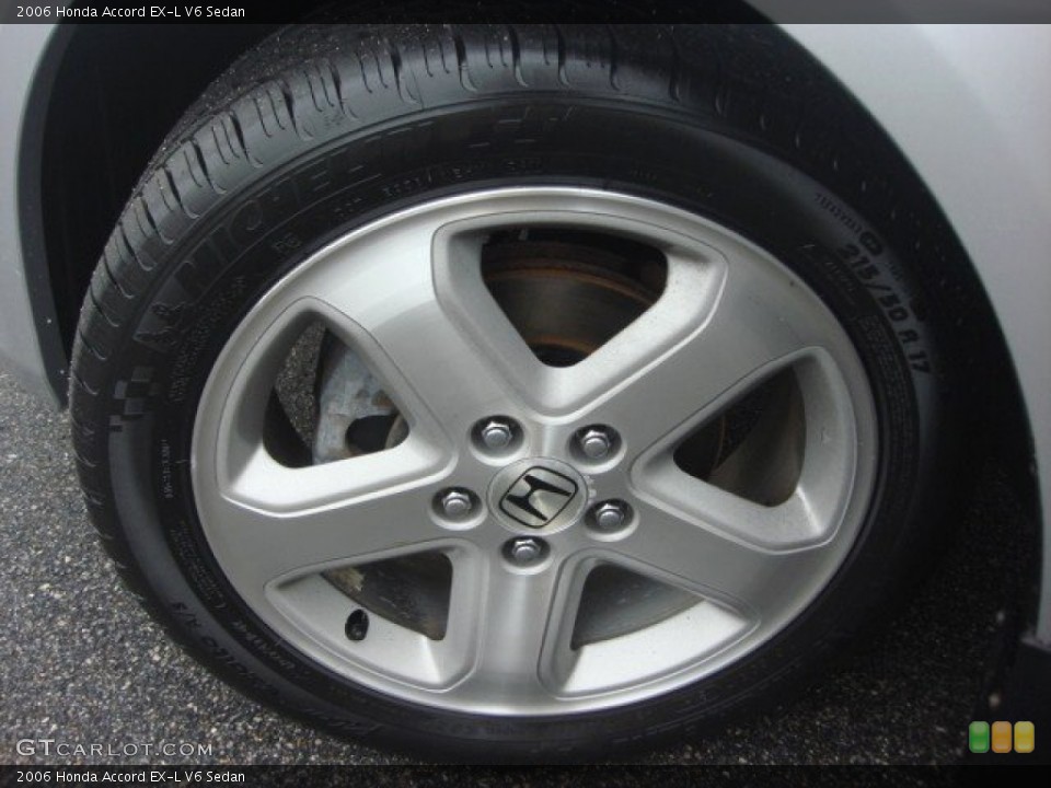 2006 Honda Accord EX-L V6 Sedan Wheel and Tire Photo #76258730