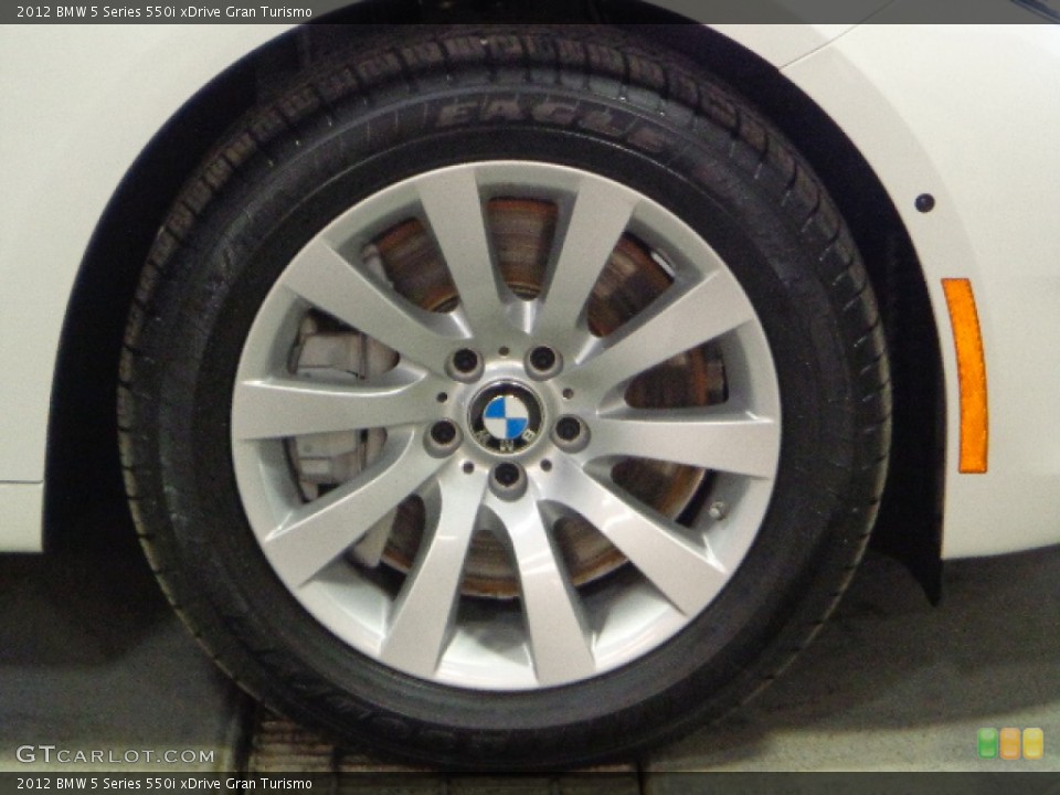 2012 BMW 5 Series 550i xDrive Gran Turismo Wheel and Tire Photo #76268609