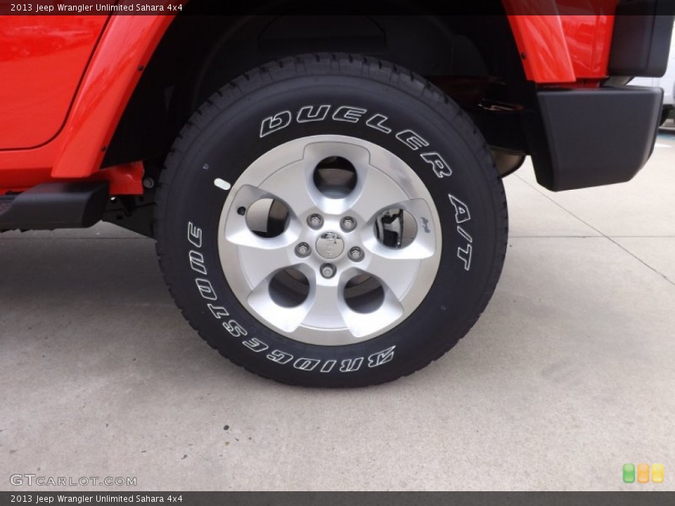 2013 Jeep Wrangler Unlimited Sahara 4x4 Wheel and Tire Photo #76273878