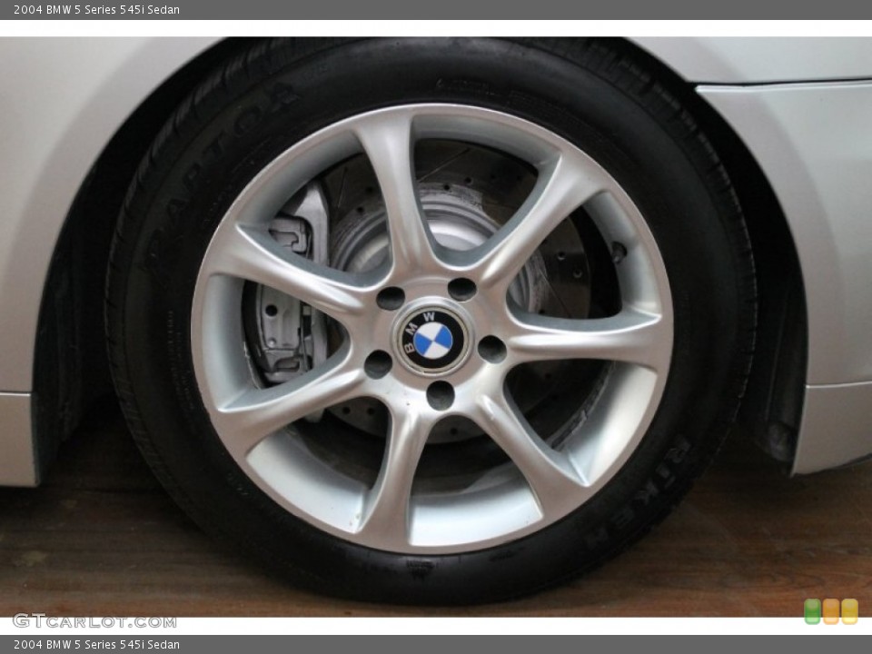 2004 BMW 5 Series 545i Sedan Wheel and Tire Photo #76277654