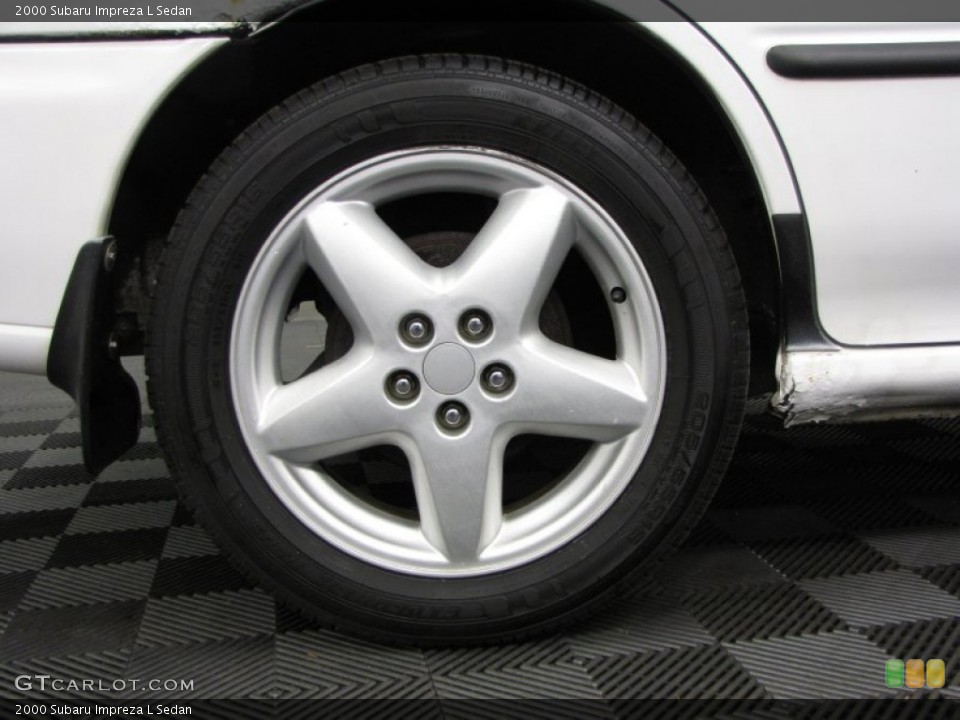 2000 Subaru Impreza L Sedan Wheel and Tire Photo #76284828