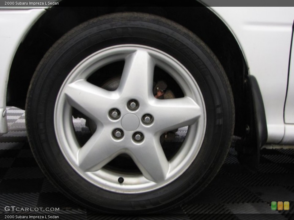 2000 Subaru Impreza L Sedan Wheel and Tire Photo #76284854