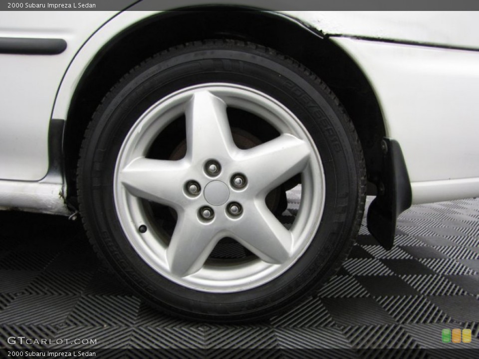 2000 Subaru Impreza L Sedan Wheel and Tire Photo #76284866