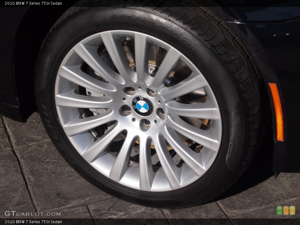2010 BMW 7 Series 750i Sedan Wheel and Tire Photo #76286808
