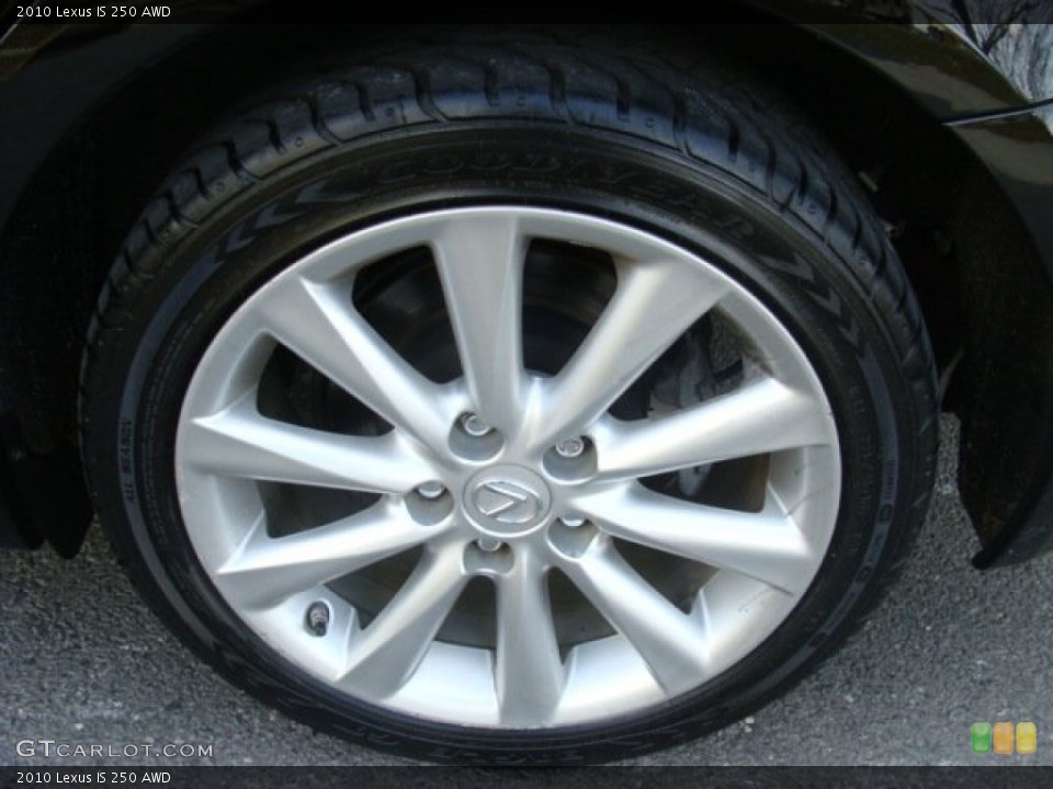 2010 Lexus IS 250 AWD Wheel and Tire Photo #76299794