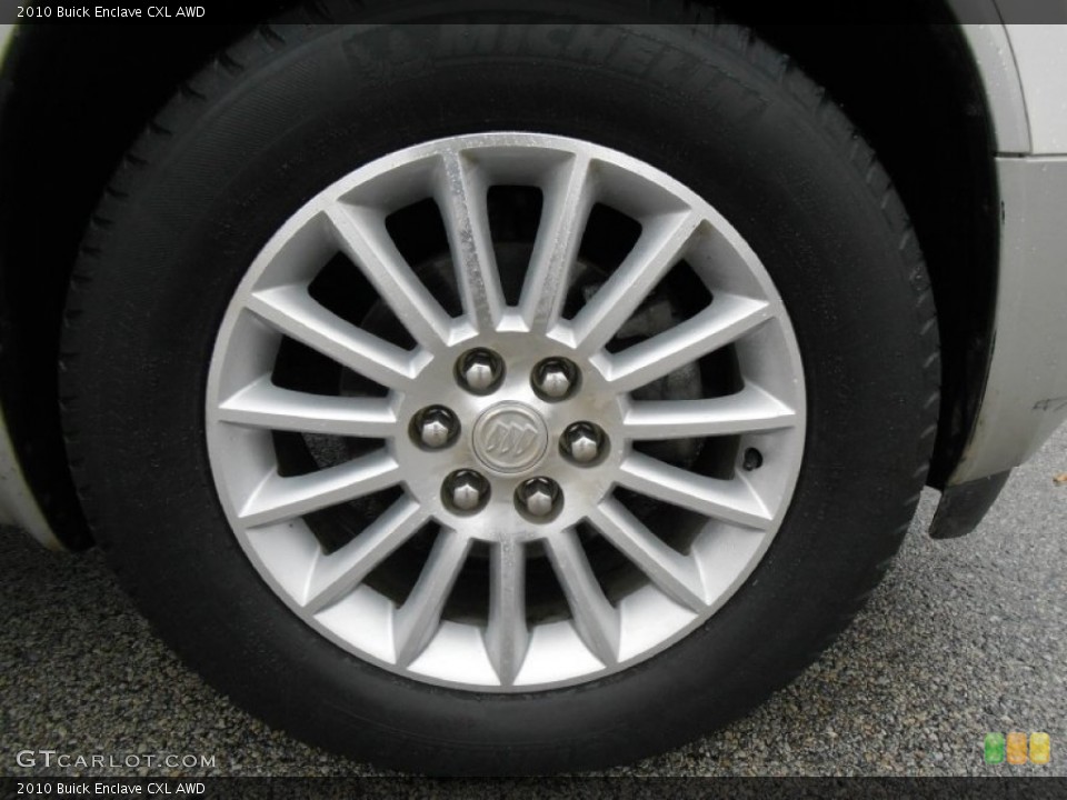 2010 Buick Enclave CXL AWD Wheel and Tire Photo #76306016