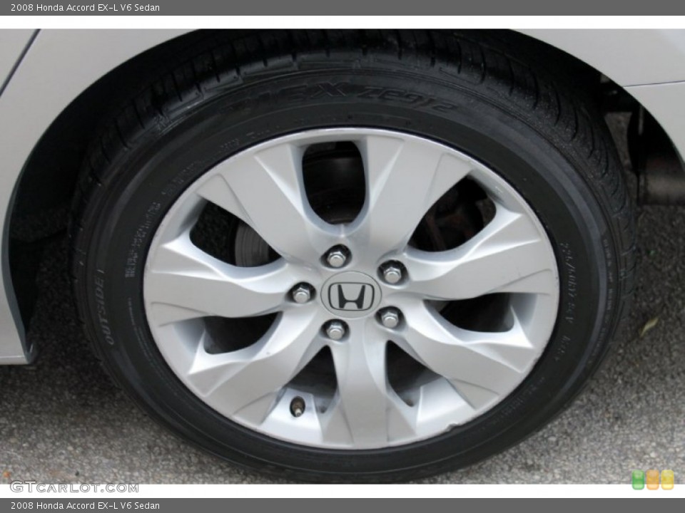 2008 Honda Accord EX-L V6 Sedan Wheel and Tire Photo #76315427