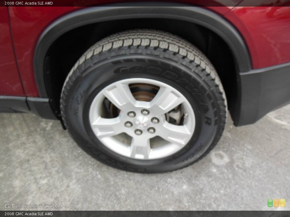 2008 GMC Acadia SLE AWD Wheel and Tire Photo #76318835