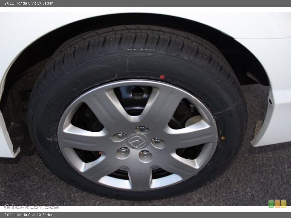 2011 Honda Civic LX Sedan Wheel and Tire Photo #76321259