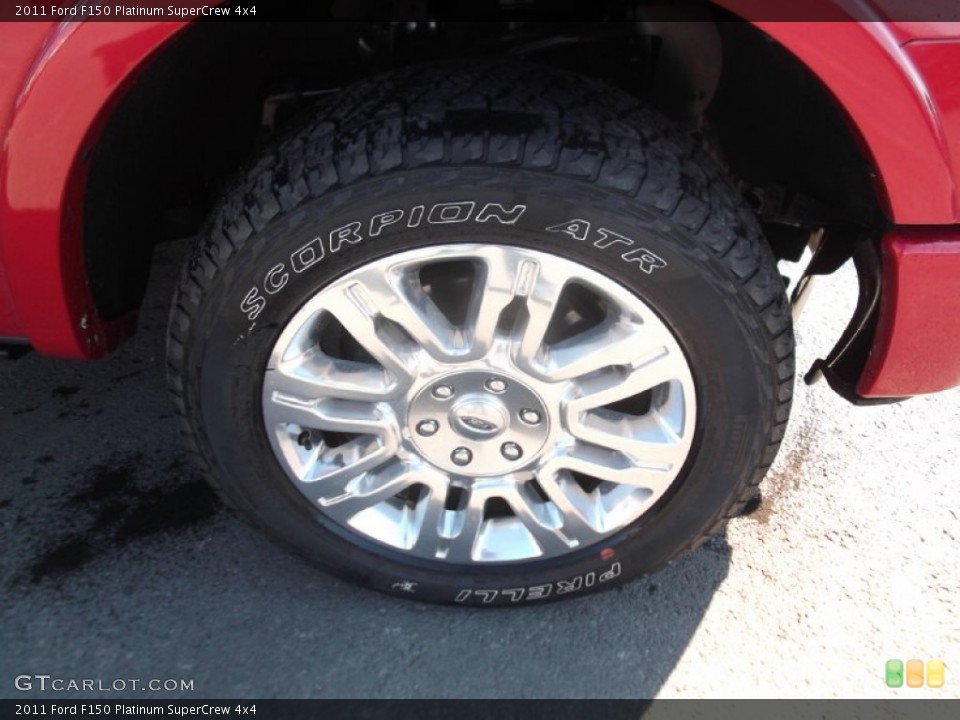 2011 Ford F150 Platinum SuperCrew 4x4 Wheel and Tire Photo #76326758