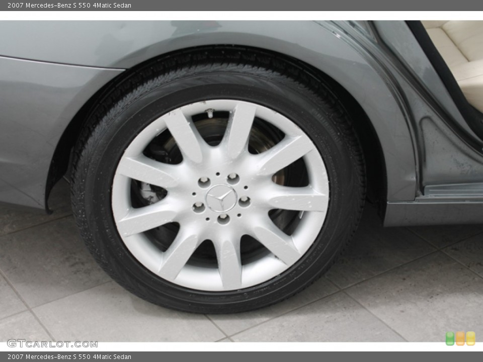 2007 Mercedes-Benz S 550 4Matic Sedan Wheel and Tire Photo #76328310