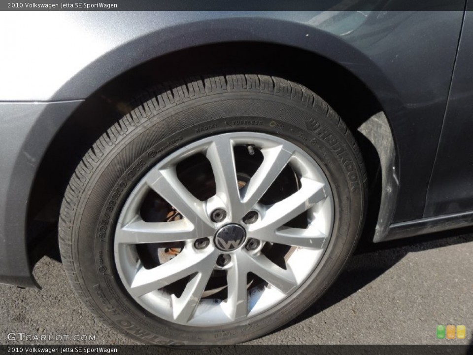 2010 Volkswagen Jetta SE SportWagen Wheel and Tire Photo #76343584