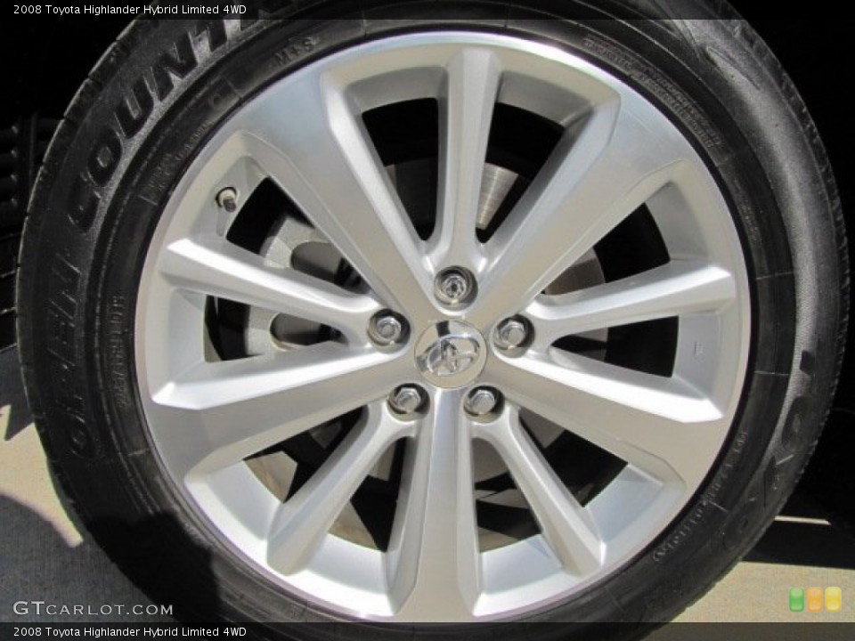 2008 Toyota Highlander Hybrid Limited 4WD Wheel and Tire Photo #76347907