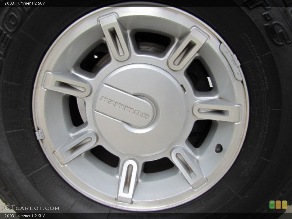 2003 Hummer H2 SUV Wheel and Tire Photo #76350173