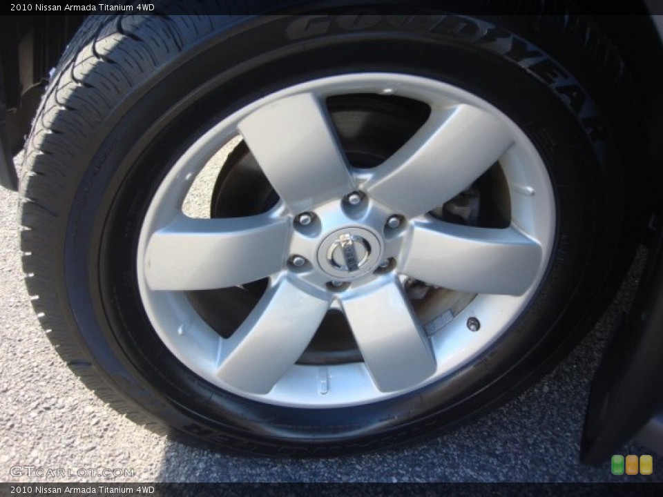 2010 Nissan Armada Titanium 4WD Wheel and Tire Photo #76351891